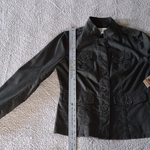 New Vince Camuto Dark Green Utility Jacket - Picture 6 of 8